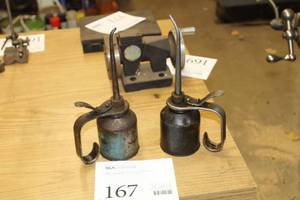 lot 167 image: Lot of (2) Metal Oiler Cans