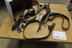 lot 178 image: Lot of (1 Box) Misc. Belts