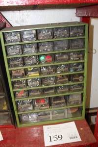 lot 159 image: Parts Organizer Cabinet - Hardware