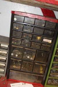 lot 160 image: Parts Organizer Cabinet - Hardware