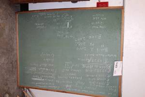 lot 340 image: Vintage Wood Frame Chalkboard