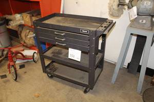 lot 351 image: Homak Tool Chest Cart