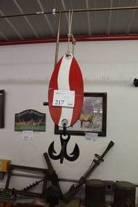 lot 217 image: Dare Devil Wood Hanging Art