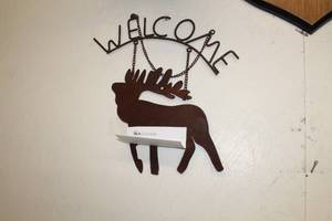 lot 223 image: Welcome Metal Wall Sign