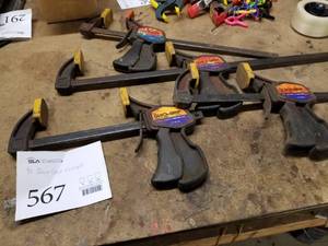 lot 567 image: Lot of (4) Slide Clamps