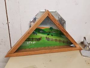 lot 489 image: Farm Yard Triangle Wall Art