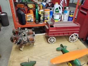 lot 447 image: Clydesdales with Wagon