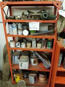 lot 1132 image: Metal Shelving Unit