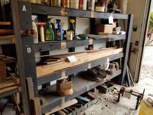 lot 355 image: Wood Shelving Unit