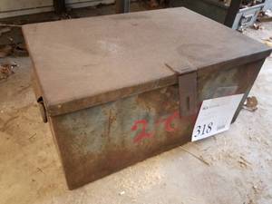 lot 318 image: Metal Storage Box