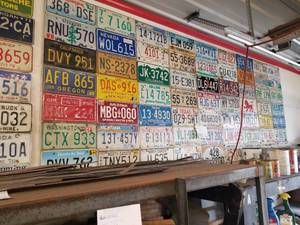 lot 302 image: Lot of (72) Vintage License Plates