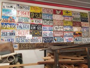 lot 301 image: Lot of (56) Vintage License Plates