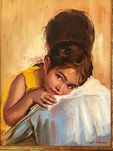 lot 12 image: Framed Sandu Liberman Oil on Canvas