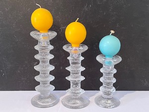lot 29 image: Three Piece iittala Candle Holder Set