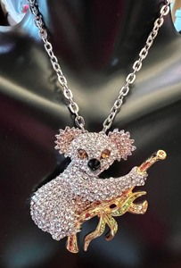 lot 128 image: Sparkly Koala Bear PendantNecklace