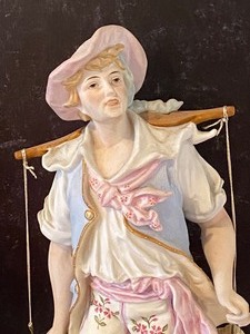 lot 38 image: Pair of J. Laurent Porcelain Figurines