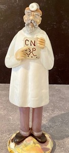 lot 49 image: Czech Art Glass Optometrist Figurine