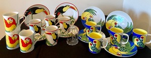 lot 75 image: Fitz and Floyd Toucan and Fitz and Floyd Variations Dishes