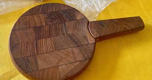 lot 94 image: (3) Dansk Teak End Wood Buffet Boards