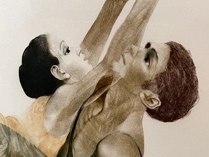 lot 19 image: Framed Mezzotint Art by Gatja Helgert Rothe Ballet Picture I