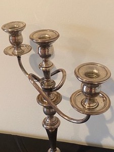 lot 143 image: Sterling Candelabra by Rogers