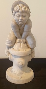 lot 170 image: Cute Child Cement Figurine