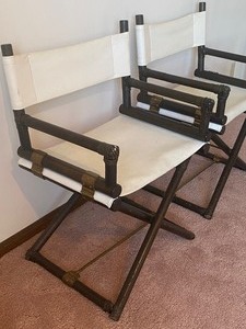lot 275 image: Pair of Vintage Folding Directors Chairs