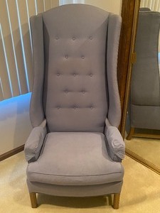 lot 271 image: Unique and Unusual High Back Tufted Wing Chair from the Finchleigh Collection