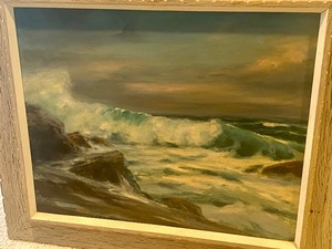 lot 267 image: Vintage Framed Scenic Oil on Canvas Painting