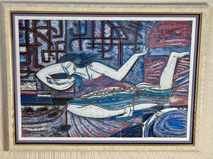 lot 269 image: Framed Serigraph by Adrian Wong-Shue Entitled Songbird