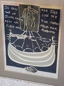 lot 263 image: Unique Framed Foil Art