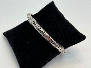 lot 303 image: Sarda Sterling Hinged Bangle Bracelet