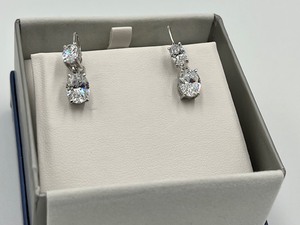 lot 327 image: Gorgeous Vanna K Sterling and Cubic Z Earrings