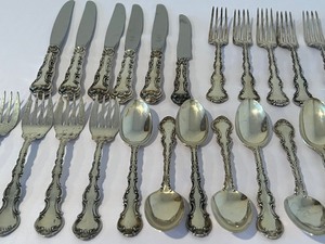 lot 1B image: Gorham Sterling Strasbourg Flatware - Partial Set