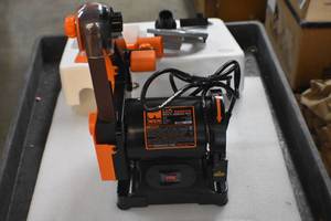Belt Sander with sanding disc
