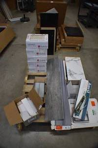 Assortment of tile and flooring
