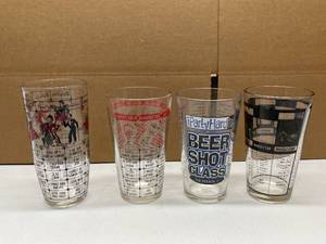 Variety of Beer and Shot Glasses