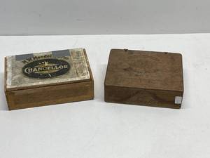 Vintage Havana Filler and Chancellor Cigar Boxes