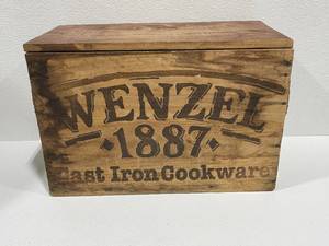 Wood Cast Iron Crate