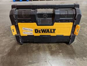 lot 302 image: DeWalt Jobsite Radio with Storage (Untested, missing power cord)