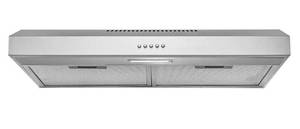 lot 312 image: AKDY 30 in. 58 CFM Kitchen Convertible Under Cabinet Range Hood in Brushed Stainless Steel