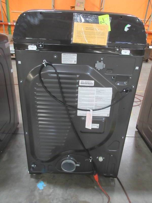 Samsung 7.4 cu. ft. Smart Brushed Black Gas Dryer with Steam Sanitize, DVG52A5500V (Scratch and Dent) - 1 Year Warranty