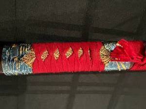 lot 4 image: Three Samurai Dragon Heads Katana & Scabbard