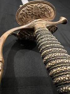 lot 12 image: Civil War Officers Sword & Scabbard