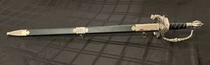 lot 15 image: BlackSilver Rapier Sword & Scabbard