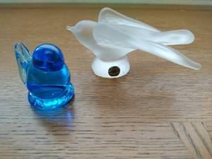 Two Bird Figurines