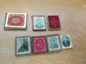Collection of Antique Photos & Photo Holders