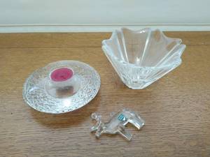 Three Orrefors Crystal Pieces