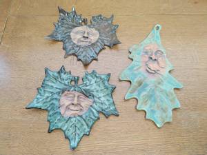 Three Leaf Dcor Pieces by Smith Pottery