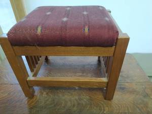 Vintage Mission Style Foot Stool